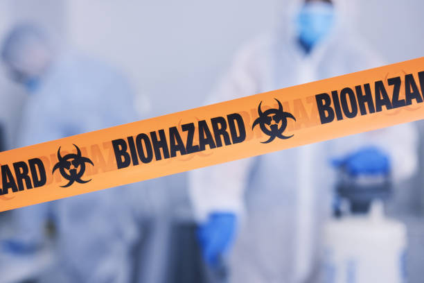 Professional Biohazard Cleanup technician working in Waterford, CT